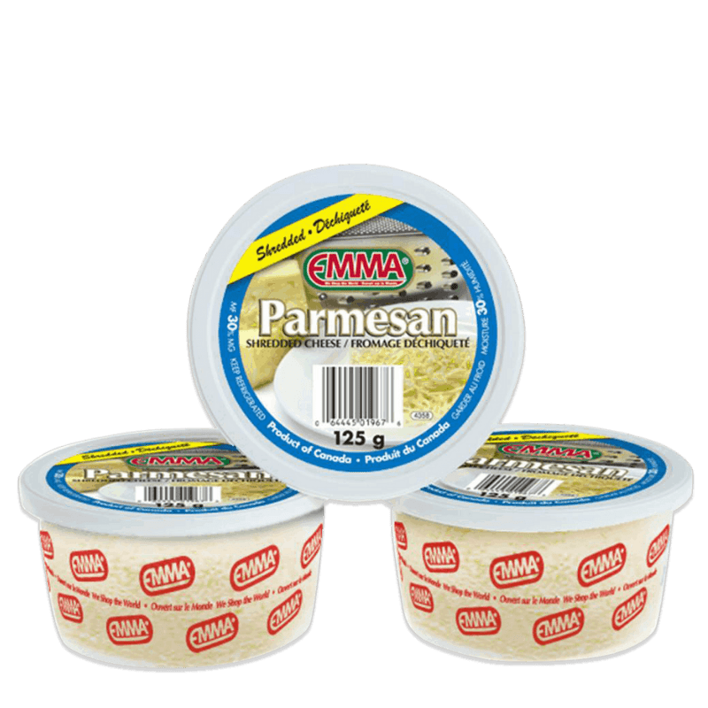 EMMA® Shredded Parmesan Cheese – Tubs
