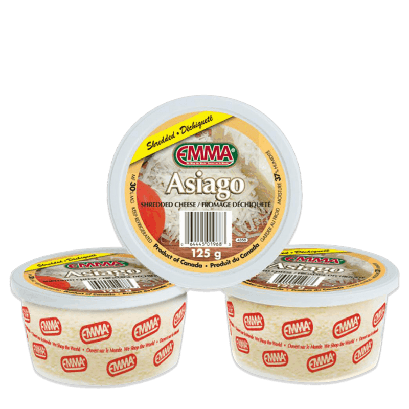 EMMA® Shredded Asiago Cheese – Tubs