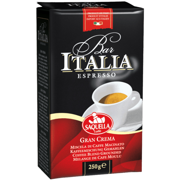 Saquella Bar Italia Gran Crema Ground Caffe - Bags-0
